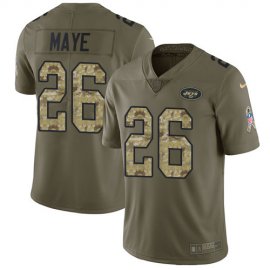Nike New York Jets #26 Marcus Maye Olive/Camo Mens Stitched NFL Limited 2017 Salute To Service Jersey