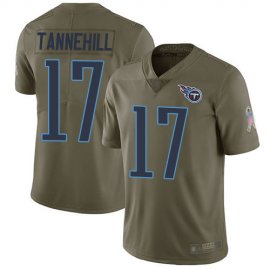 Nike Tennessee Titans #17 Ryan Tannehill Olive Mens Stitched NFL Limited 2017 Salute to Service Jersey