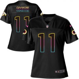 Nike Washington Football Team #11 Alex Smith Black Womens NFL Fashion Game Jersey