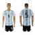 Argentina #5 Gago Home Soccer Country Jersey