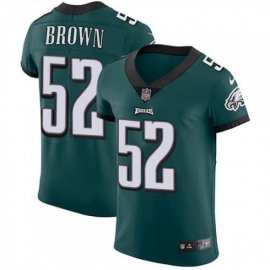 Nike Philadelphia Eagles #52 Asantay Brown Midnight Green Team Color Mens Stitched NFL Vapor Untouchable Elite Jersey