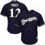 Milwaukee Brewers #12 Stephen Vogt Navy blue Cool Base Stitched Youth MLB Jersey