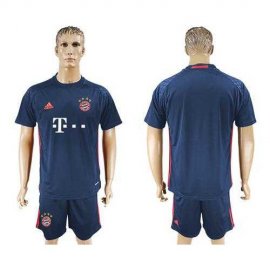 Bayern Munchen Blank Dark Blue Goalkeeper Soccer Club Jersey