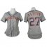 Houston Astros #27 Jose Altuve Grey Road Womens Stitched MLB Jersey