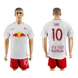 Red Bull #10 Sam White Home Soccer Club Jersey