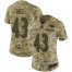 Nike Baltimore Ravens #43 Justice Hill Camo Womens Stitched NFL Limited 2018 Salute To Service Jersey