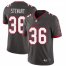 Tampa Bay Buccaneers #36 M.J. Stewart Mens Nike Pewter Alternate Vapor Limited Jersey