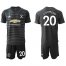 Manchester United #20 S.Romero Black Goalkeeper Soccer Club Jersey