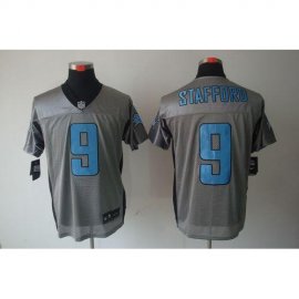 Nike Detroit Lions #9 Matthew Stafford Grey Shadow Mens Stitched NFL Elite Jersey