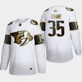 Nashville Predators #35 Pekka Rinne Mens Adidas White Golden Edition Limited Stitched NHL Jersey