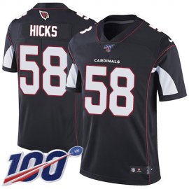 Nike Arizona Cardinals #58 Jordan Hicks Black Alternate Mens Stitched NFL 100th Season Vapor Limited Jersey