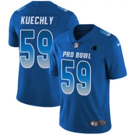 Nike Carolina Panthers #59 Luke Kuechly Royal Youth Stitched NFL Limited NFC 2018 Pro Bowl Jersey