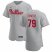 Philadelphia Phillies #79 JoJo Romero Mens Nike Gray Road 2020 Authentic Player MLB Jersey