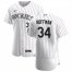Colorado Rockies #34 Jeff Hoffman Mens Nike White Home 2020 Authentic Player MLB Jersey