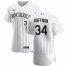 Colorado Rockies #34 Jeff Hoffman Mens Nike White Home 2020 Authentic Player MLB Jersey