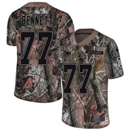 Nike New England Patriots #77 Michael Bennett Camo Mens Stitched NFL Limited Rush Realtree Jersey