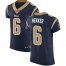 Nike Los Angeles Rams #6 Johnny Hekker Navy Blue Team Color Mens Stitched NFL Vapor Untouchable Elite Jersey