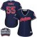 Cleveland Indians #55 Roberto Perez Navy Blue 2016 World Series Bound Womens Alternate Stitched MLB Jersey