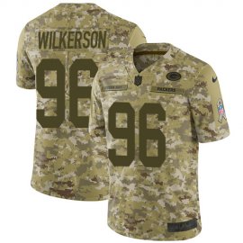 Nike Green Bay Packers #96 Muhammad Wilkerson Camo Mens Stitched NFL Limited 2018 Salute To Service Jersey