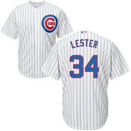 Chicago Cubs #34 Jon Lester White Home Stitched Youth MLB Jersey