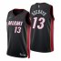 Nike Miami Heat #13 Bam Adebayo Black Mens 2021-22 NBA 75th Anniversary Diamond Swingman Jersey – Icon Edition Mens