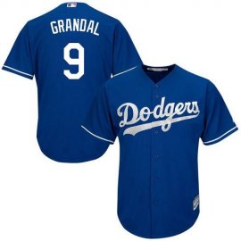 Los Angeles Dodgers #9 Yasmani Grandal Blue Cool Base Stitched Youth MLB Jersey