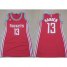 Womens Rockets #13 James Harden Red Dress Stitched NBA Jersey