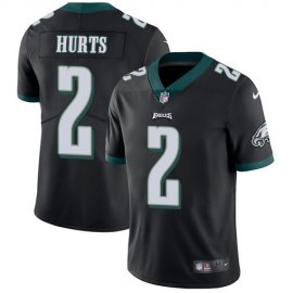 Nike Philadelphia Eagles #2 Jalen Hurts Black Alternate Mens Stitched NFL Vapor Untouchable Limited Jersey