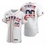 Houston Astros Custom Mens Nike White Fluttering USA Flag Limited Edition Authentic MLB Jersey