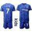 Chelsea #7 Kante Blue Home Kid Soccer Club Jersey