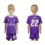 Real Madrid #22 Isco Away Kid Soccer Club Jersey