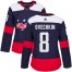 Adidas Washington Capitals #8 Alex Ovechkin Navy Authentic 2018 Stadium Series Womens Stitched NHL Jersey