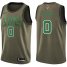 Nike Boston Celtics #0 Jayson Tatum Green Salute to Service 2022 NBA Finals Swingman Jersey Mens
