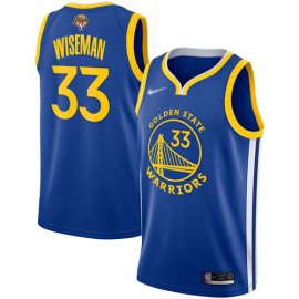 Nike Golden State Warriors #33 James Wiseman Blue Swingman Icon Edition Youth 2022 NBA Finals Jersey Youth