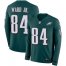 Nike Philadelphia Eagles #84 Greg Ward Jr. Green Team Color Mens Stitched NFL Limited Therma Long Sleeve Jersey