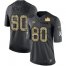 Nike Tampa Bay Buccaneers #80 O. J. Howard Black Mens Super Bowl LV Champions Patch NFL Limited 2016 Salute to Service Jersey