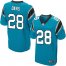 Nike Carolina Panthers #28 Mike Davis Blue Alternate Mens Stitched NFL New Elite Jersey