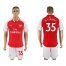 Arsenal #35 M.Elneny Home Soccer Club Jersey