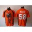 Nike Denver Broncos #58 Von Miller Orange Team Color Mens Stitched NFL Helmet Tri-Blend Limited Jersey