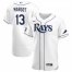 Tampa Bay Rays #13 Manuel Margot Mens Nike White Home 2020 World Series Bound Authentic Player MLB Jersey