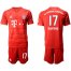 Bayern Munchen #17 Boateng Home Soccer Club Jersey