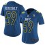 Nike Carolina Panthers #59 Luke Kuechly Navy Womens Stitched NFL Limited NFC 2017 Pro Bowl Jersey