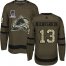 Adidas Colorado Avalanche #13 Valeri Nichushkin Green Youth 2022 Stanley Cup Champions Salute To Service Stitched NHL Jersey Youth