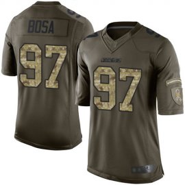 Nike Los Angeles Chargers #97 Joey Bosa Green Mens Stitched NFL Limited 2015 Salute to Service Jersey