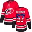 Adidas Carolina Hurricanes #57 Trevor Van Riemsdyk Red Home Authentic USA Flag Stitched NHL Jersey