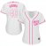 Washington Nationals #48 Javy Guerra White/Pink Fashion Womens Stitched MLB Jersey