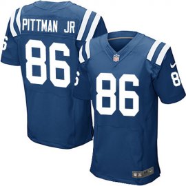 Nike Indianapolis Colts #86 Michael Pittman Jr. Royal Blue Team Color Mens Stitched NFL Vapor Untouchable Elite Jersey
