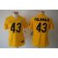Nike Pittsburgh Steelers #43 Troy Polamalu Gold Womens Stitched NFL Limited Jersey