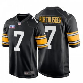 Nike Pittsburgh Steelers #7 Ben Roethlisberger Super Bowl XIII 1978 Retro Game NFL Jersey Black
