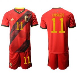 Belgium #11 Carrasco Red Home Soccer Country Jersey